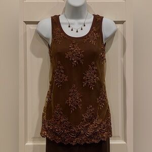 Karma Licious dressy brown vintage tee shirt